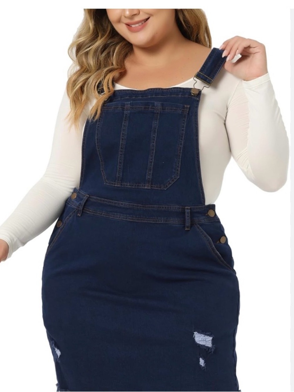 Dark Indigo Denim Overall Dress size XXL